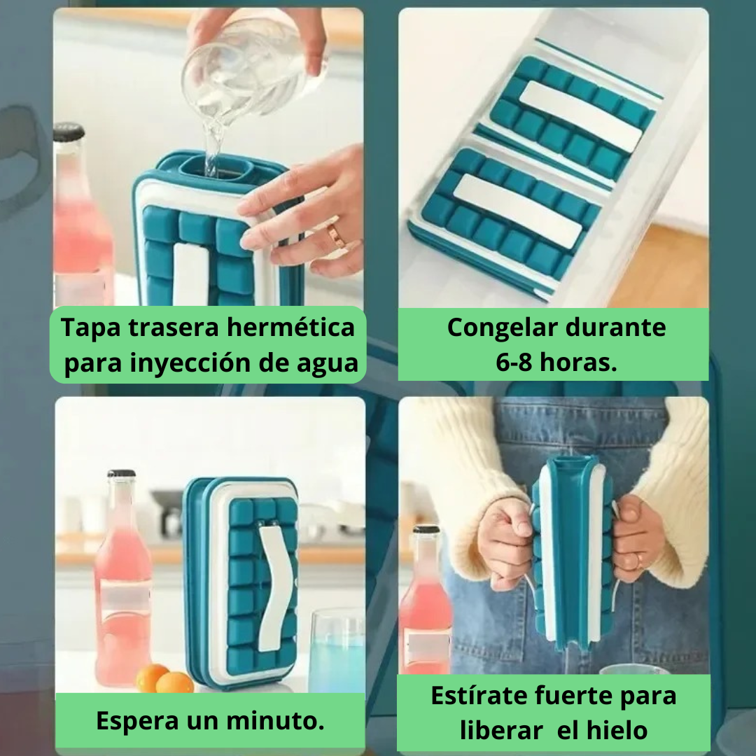Hielera De Cubos De Hielo Portatil